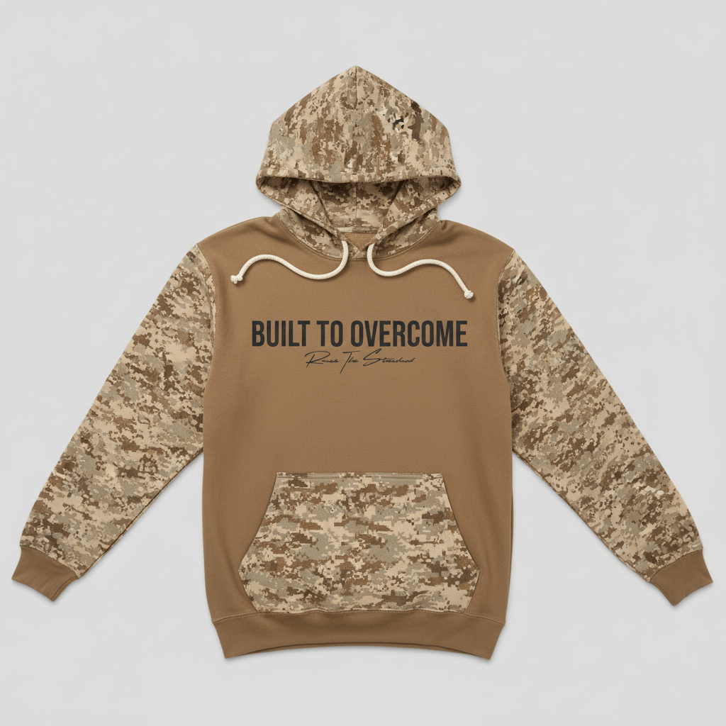 Built To Overcome - Coyote Camo - Raise The Standard Apparel