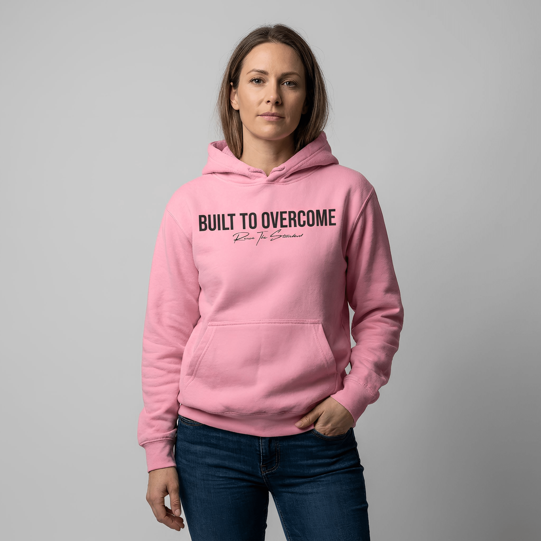 Built To Overcome - Pink - Raise The Standard Apparel