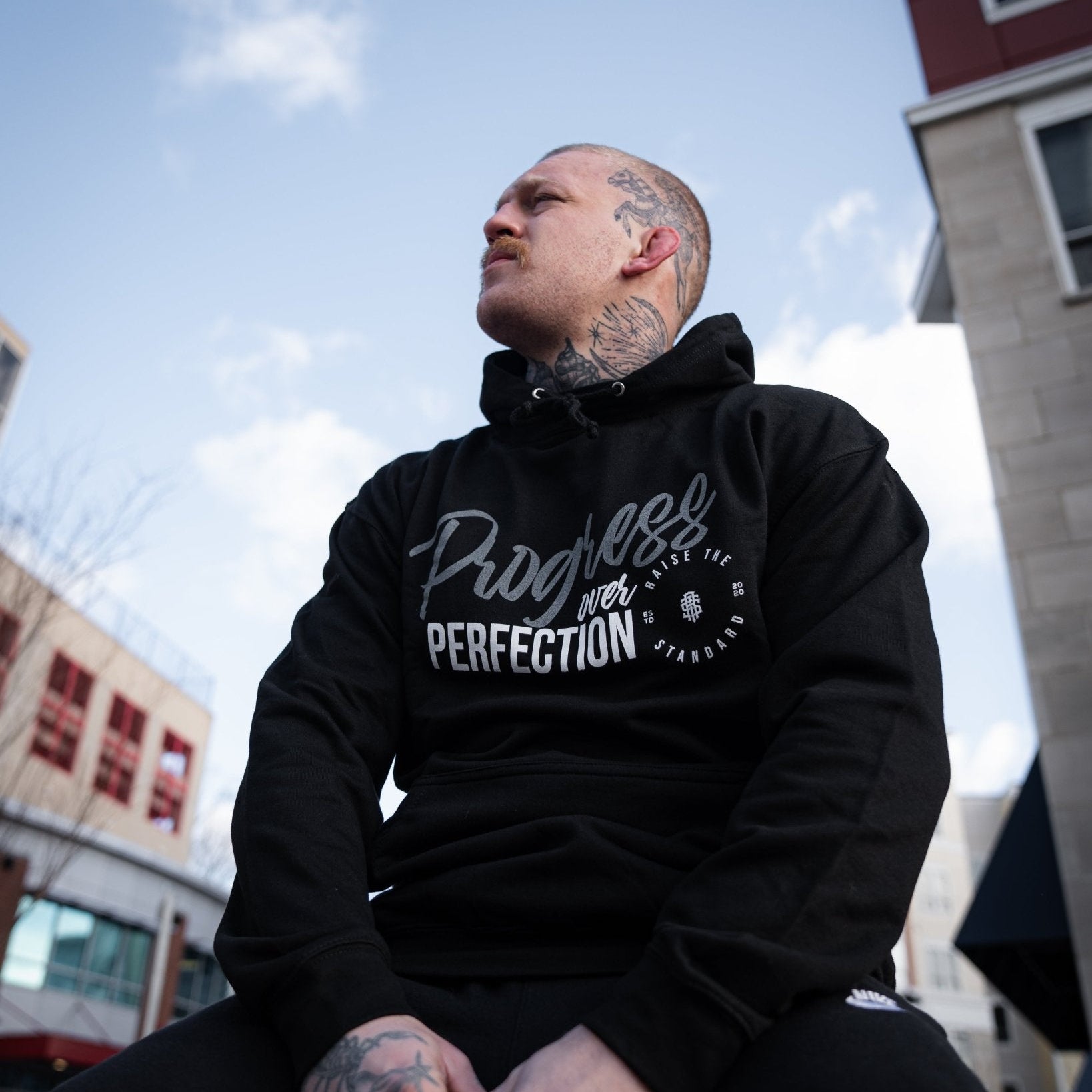 Progress Over Perfection Hoodie - Raise The Standard Apparel