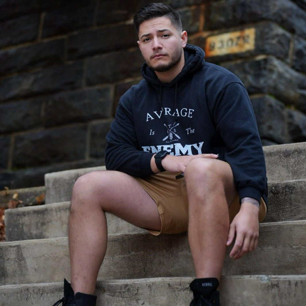 Average Is The Enemy Hoodie - Raise The Standard Apparel